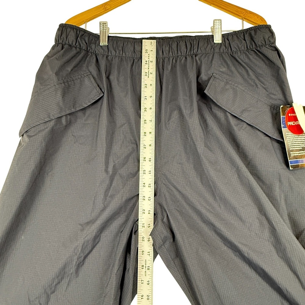 Propper Packable Waterproof Rain Pants‎ Mens Large Navy Blue Windproof New - Picture 7 of 12